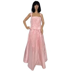 NWT Y2K Zum Zum pink sequin JCPenney Formal Prom Dress Union Made USA large